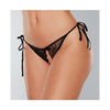 Adore Sugar Tie Side Open Lace Panty Black O/S - Lingerie - Packaged