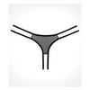 Adore Sweet Honey Panty Black O/S - Lingerie - Packaged