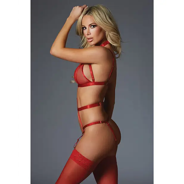 Adore Touch Me if You Dare Teddy Red O/S - Lingerie - Packaged