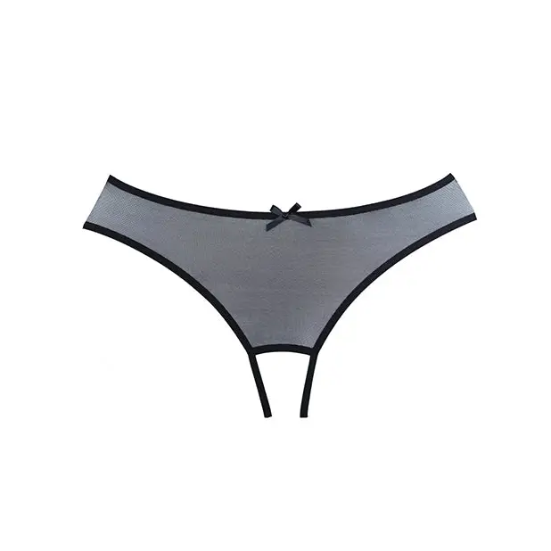 Adore Wild Nite Mesh Open Back Panty Black O/S - Lingerie - Packaged