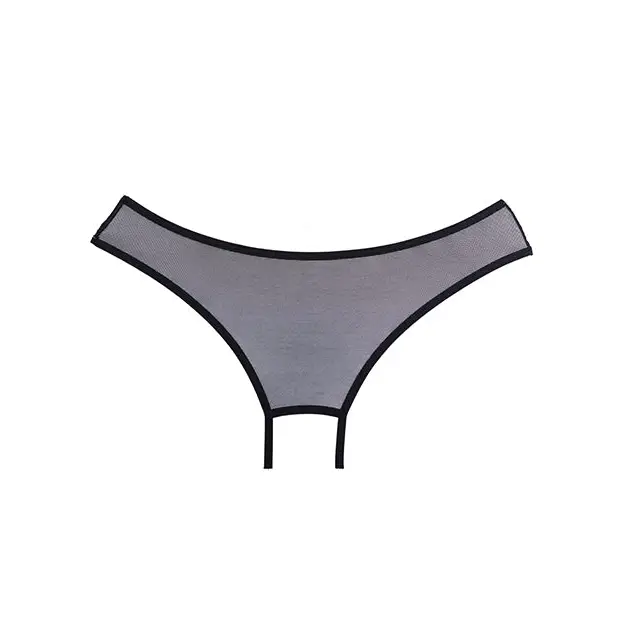 Adore Wild Nite Mesh Open Back Panty Black O/S - Lingerie - Packaged