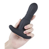 Agas Thrusting Butt Plug w/ Remote Control - Black - Anal Products