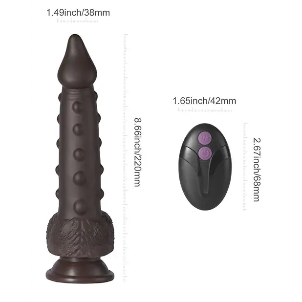 Alger 8’’ Thrusting Dildo - Black - Dongs & Dildos