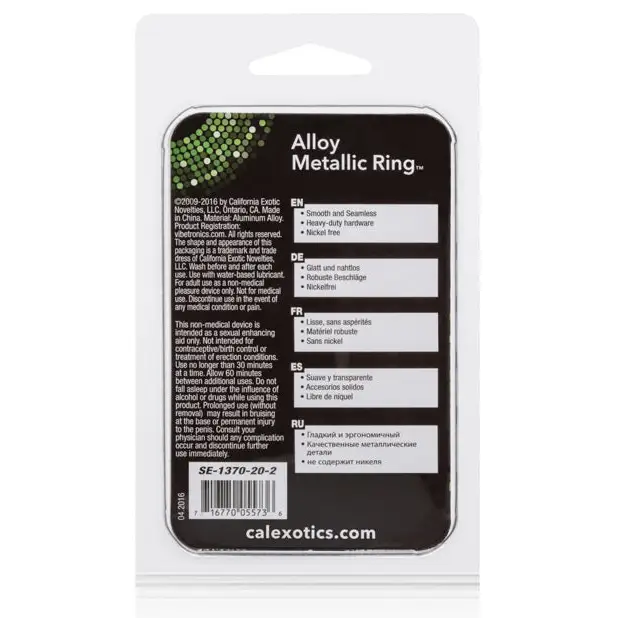 Alloy Metallic Ring - Large - Penis Enhancement