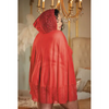 Allure Lace & Mesh Cape w/Attached Waist Belt (G-String NOT included) Red QN - Lingerie - Plus/Queen - Packaged