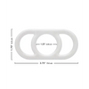 Alpha Liquid Silicone Commander Cock Ring - Natural - Penis Enhancement