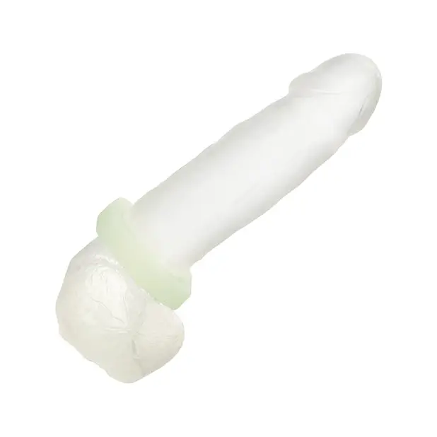 Alpha Liquid Silicone Glow in the Dark Prolong Sexagon Ring - Penis Enhancement