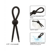 Alpha Liquid Silicone Lasso Cock Ring - Black - Penis Enhancement