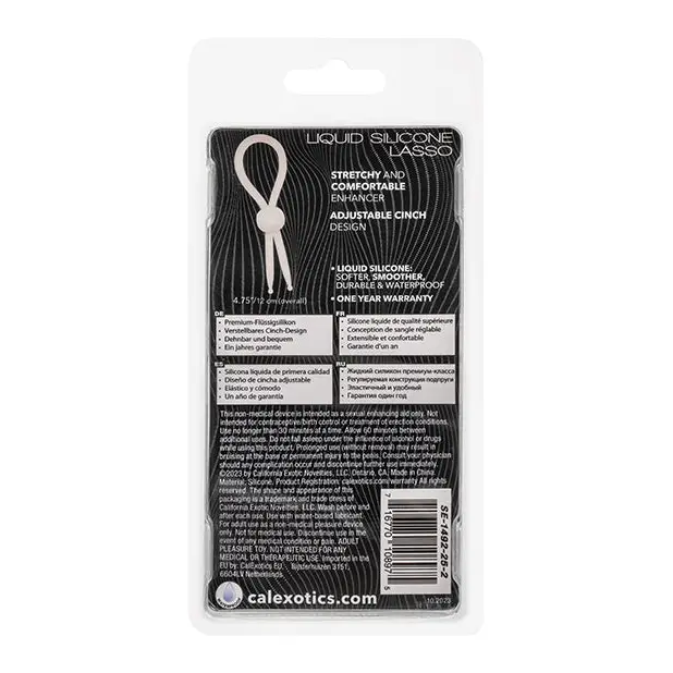 Alpha Liquid Silicone Lasso Cock Ring - Natural - Penis Enhancement