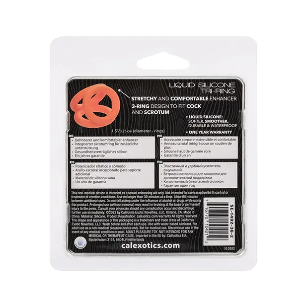 Alpha Liquid Silicone Tri-Ring - Penis Enhancement