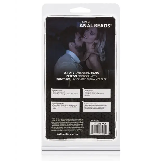Anal Beads Large - Assorted Colors - Anal Products