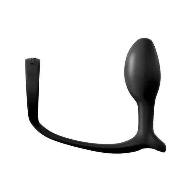 Anal Fantasy Ass-Gasm Cockring Beginners Plug - Black - Anal Products