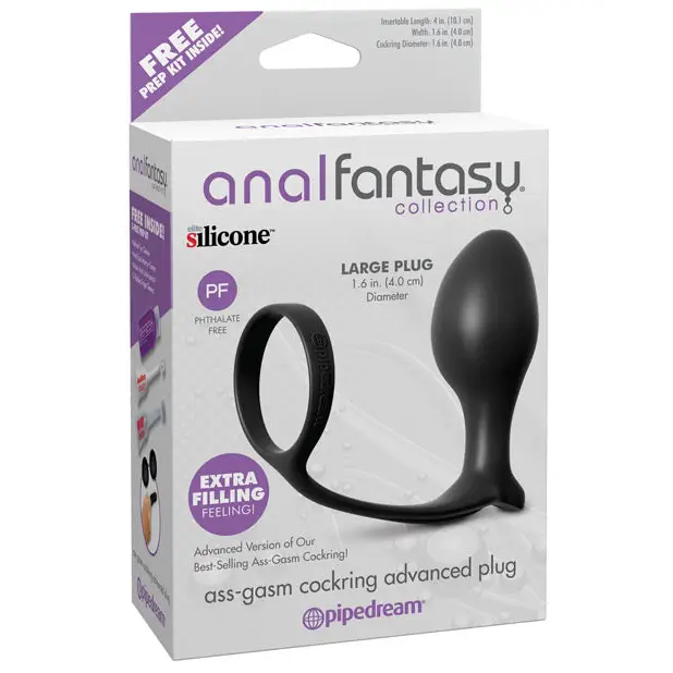 Anal Fantasy Collection Ass Gasm Advanced Plug w/Cockring - Anal Products