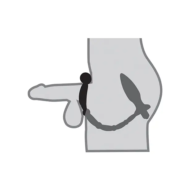 Anal Fantasy Collection Ass Kicker w/Cockring - Black - Anal Products