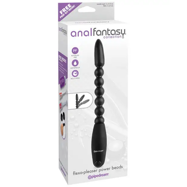 Anal Fantasy Collection Flexa Pleaser Power Beads - Black - Anal Products