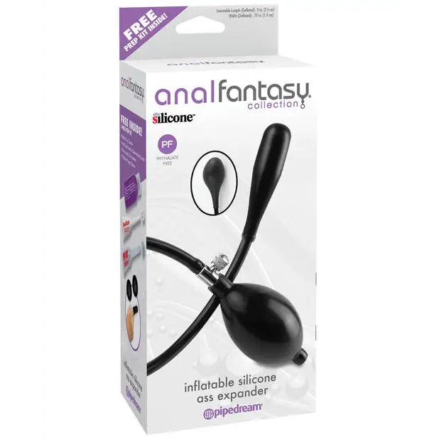Anal Fantasy Collection Inflatable Silicone Ass Expander - Black - Anal Products