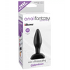 Anal Fantasy Collection Mini Silicone Plug - Black - Anal Products