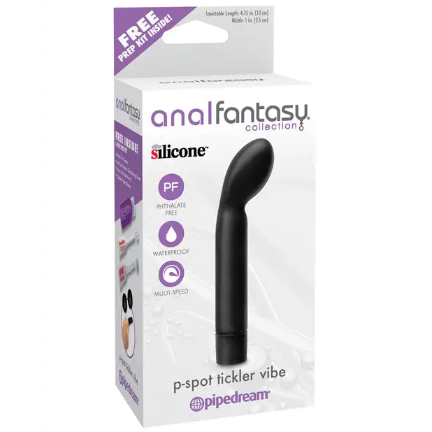 Anal Fantasy Collection P Spot Tickler Vibe - Black - Anal Products