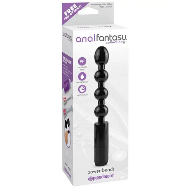 Anal Fantasy Collection Power Beads - Black - Anal Products