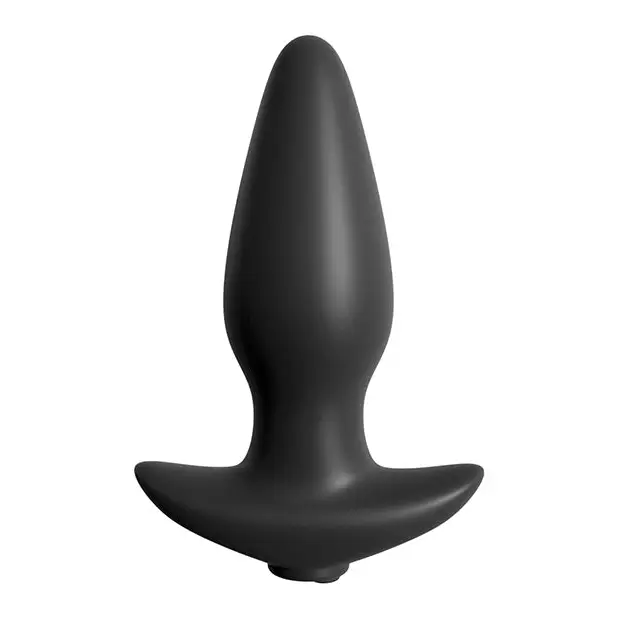 Anal Fantasy Collection Remote Control Silicone Plug - Black - Anal Products