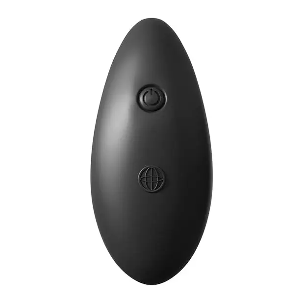 Anal Fantasy Collection Remote Control Silicone Plug - Black - Anal Products