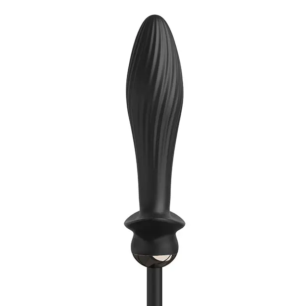 Anal Fantasy Elite Collection Auto Throb Inflatable Vibrating Plug - Black - Anal Products