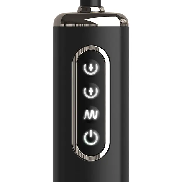 Anal Fantasy Elite Collection Auto Throb Inflatable Vibrating Plug - Black - Anal Products