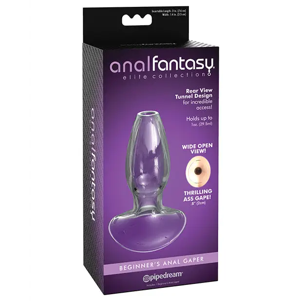 Anal Fantasy Elite Collection Beginners Anal Glass Gaper - Clear - Anal Products