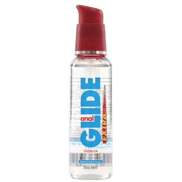 Anal Glide Extra Anal Lubricant & Desensitizer - 2 oz Pump Bottle - Lubricants