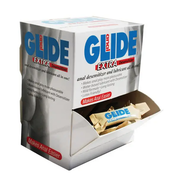 Anal Glide Extra Sample Packet - Box of 50 - Lubricants