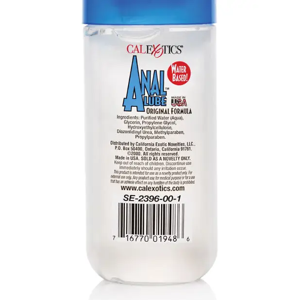 Anal Lube - 6 oz Original - Lubricants