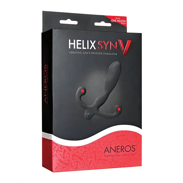Aneros Helix Syn V Prostate Massager- Black - Anal Products