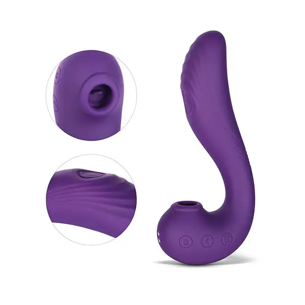 Angel Triple Tease G-Spot Stimulator - 3 Function Purple - Vibrators