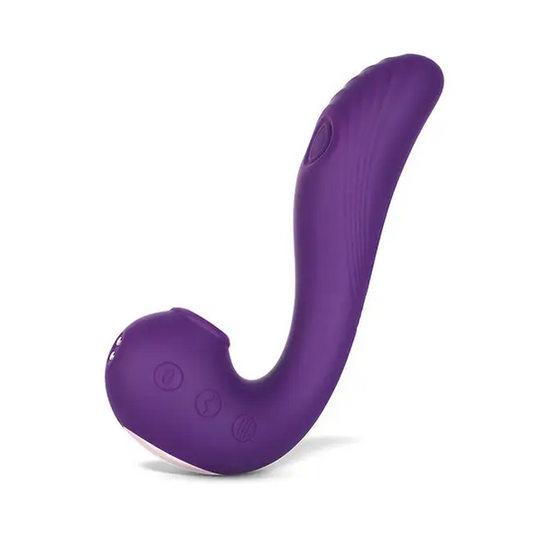 Angel Triple Tease G-Spot Stimulator - 3 Function Purple - Vibrators