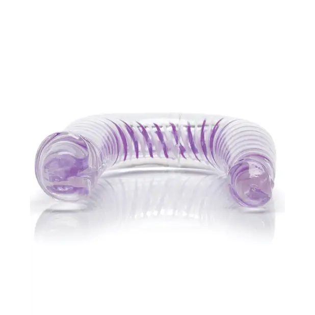 Art Deco AC/DC Double Dong - Clear - Dongs & Dildos