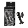 Ass-sation Remote Vibrating Metal Anal Bulb - Black - Anal Products