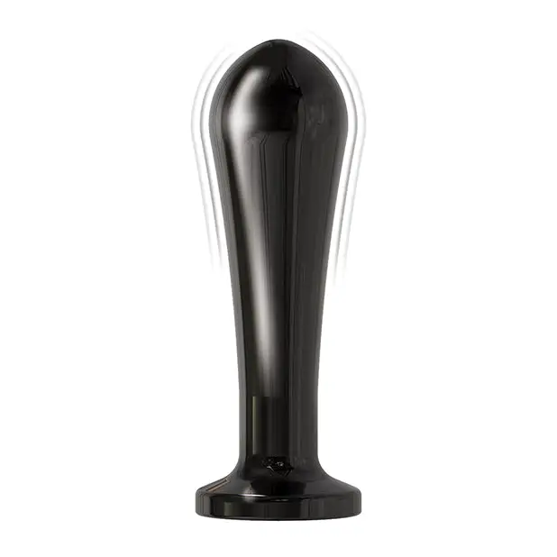 Ass-sation Remote Vibrating Metal Anal Bulb - Black - Anal Products