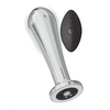 Ass-sation Remote Vibrating Metal Anal Bulb - Silver - Anal Products