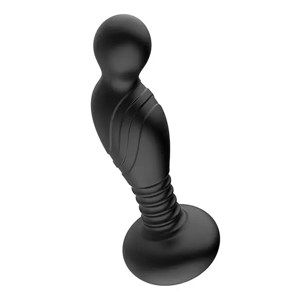 Ass-sation Remote Vibrating P Spot Plug - Black