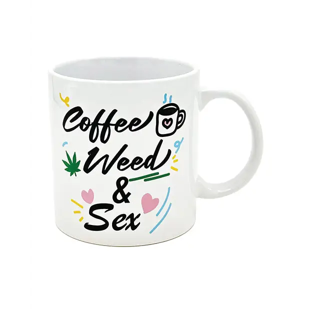 Attitude Mug Coffee Weed & Sex - 22 oz - Novelties