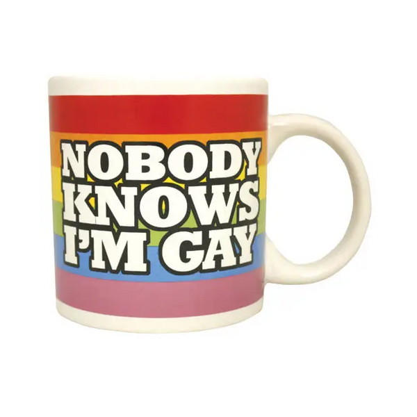 Attitude Mug Nobody Knows I’m Gay - Novelties