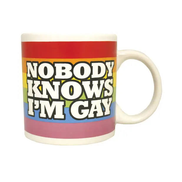 Attitude Mug Nobody Knows I’m Gay - Novelties