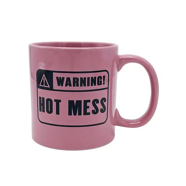 Attitude Mug Warning Hot Mess - 22 oz - Novelties