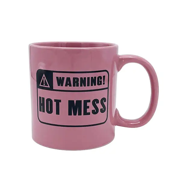 Attitude Mug Warning Hot Mess - 22 oz - Novelties