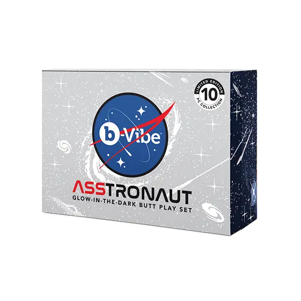 b-Vibe Asstronaut Butt Play Set - Glow in the Dark - Anal Products