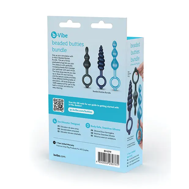 b-Vibe Butties Beaded Bundle - 3 pc Set - Anal Products