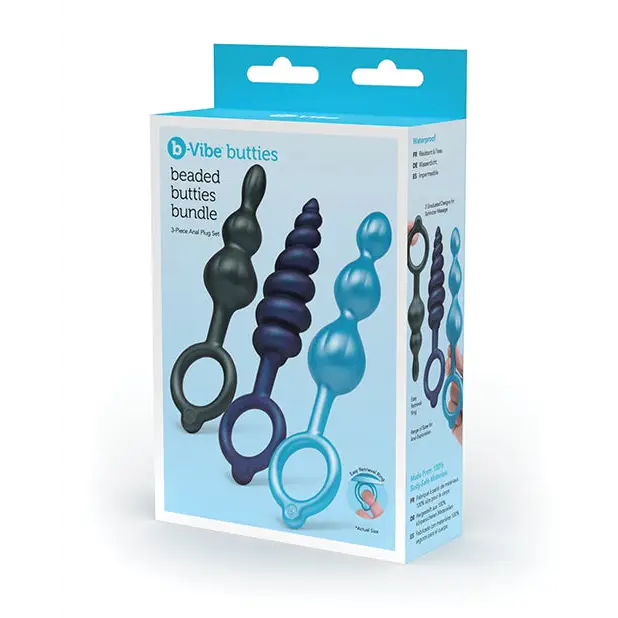 b-Vibe Butties Beaded Bundle - 3 pc Set - Anal Products