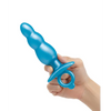 b-Vibe Butties Beaded Tapered Plug - Blue - Anal Products