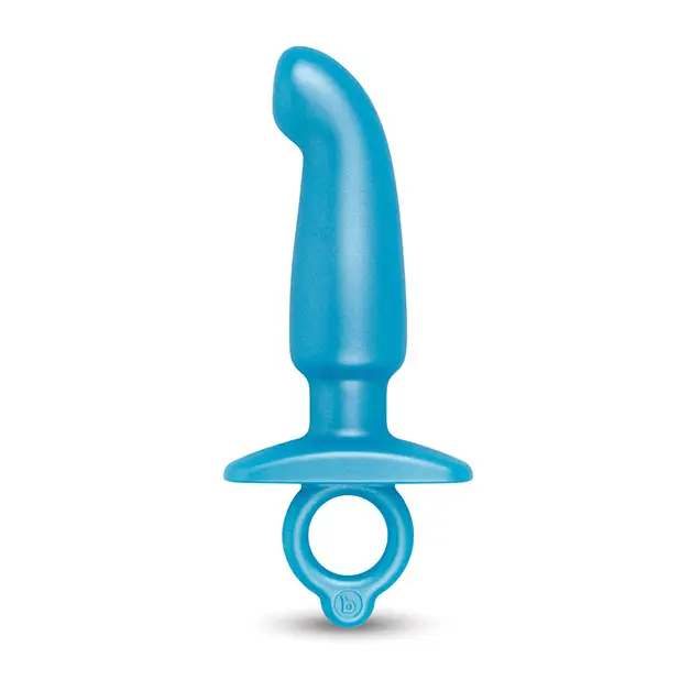 b-Vibe Butties Hither Tapered Prostate Plug - Blue - Anal Products