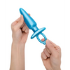 b-Vibe Butties Sleek Tapered Plug - Blue - Anal Products